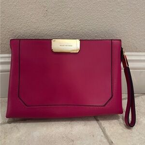 Stuart Weitzman Fuchsia Wristlet Clutch